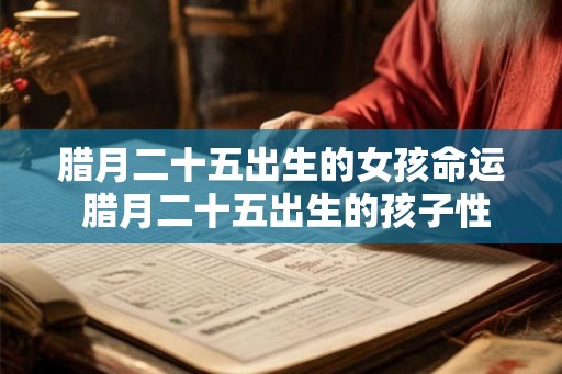 腊月二十五出生的女孩命运 腊月二十五出生的孩子性格分析