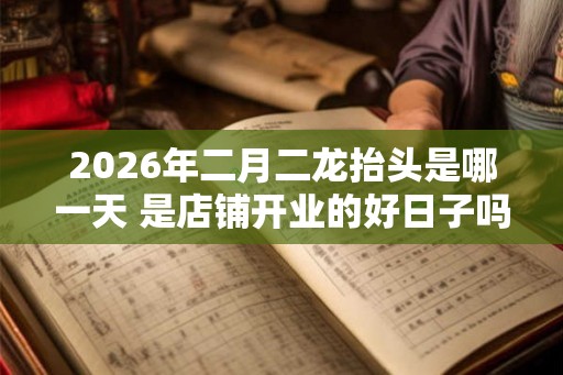 2026年二月二龙抬头是哪一天 是店铺开业的好日子吗