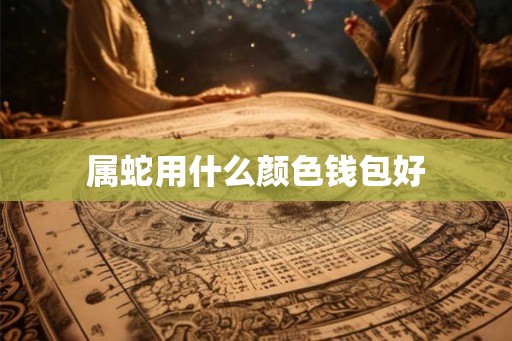 属蛇用什么颜色钱包好