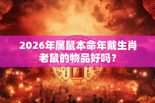 2026年属鼠本命年戴生肖老鼠的物品好吗？