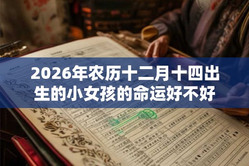2026年农历十二月十四出生的小女孩的命运好不好