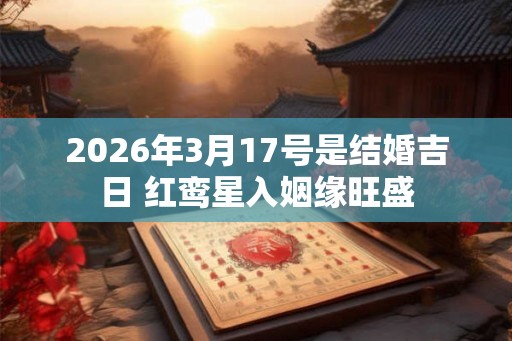 2026年3月17号是结婚吉日 红鸾星入姻缘旺盛
