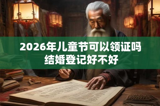 2026年儿童节可以领证吗 结婚登记好不好