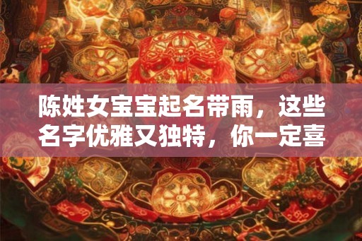 陈姓女宝宝起名带雨，这些名字优雅又独特，你一定喜欢！