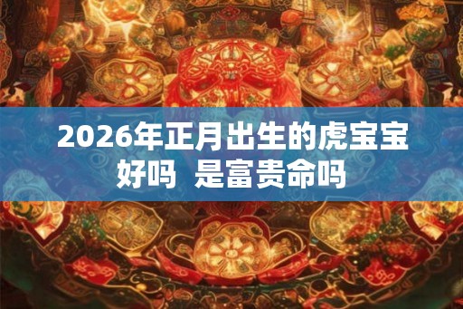 2026年正月出生的虎宝宝好吗  是富贵命吗