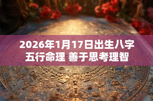 2026年1月17日出生八字五行命理 善于思考理智
