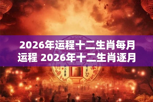 2026年运程十二生肖每月运程 2026年十二生肖逐月运势如何 2026年运程十二生肖每月运程 2026年十二生肖逐月运势如何