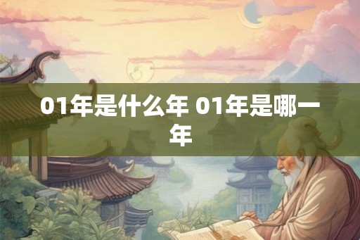 01年是什么年 01年是哪一年
