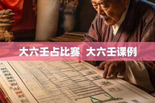 大六壬占比赛  大六壬课例
