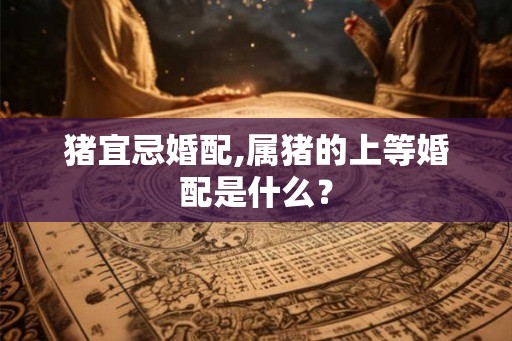 猪宜忌婚配,属猪的上等婚配是什么？