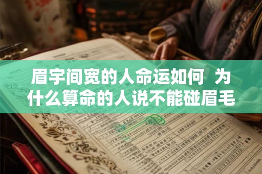 眉宇间宽的人命运如何  为什么算命的人说不能碰眉毛