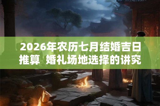 2026年农历七月结婚吉日推算  婚礼场地选择的讲究