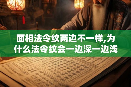 面相法令纹两边不一样,为什么法令纹会一边深一边浅呢