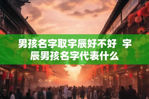 男孩名字取宇辰好不好  宇辰男孩名字代表什么