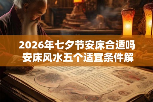 2026年七夕节安床合适吗 安床风水五个适宜条件解析