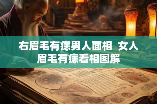右眉毛有痣男人面相 女人眉毛有痣看相图解 右眉毛有痣男人面相 女人眉毛有痣看相图解