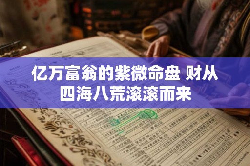 亿万富翁的紫微命盘 财从四海八荒滚滚而来 亿万富翁的紫微命盘 财从四海八荒滚滚而来