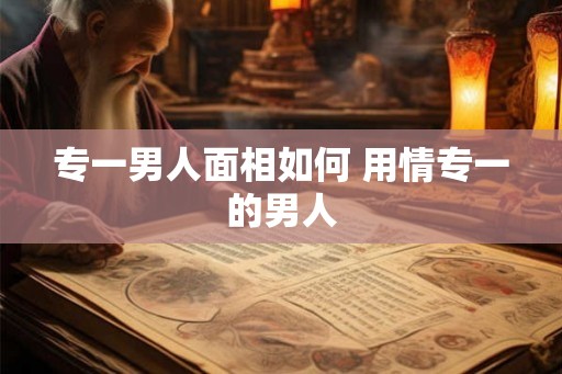专一男人面相如何 用情专一的男人