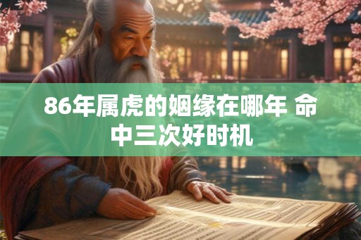 86年属虎的姻缘在哪年 命中三次好时机