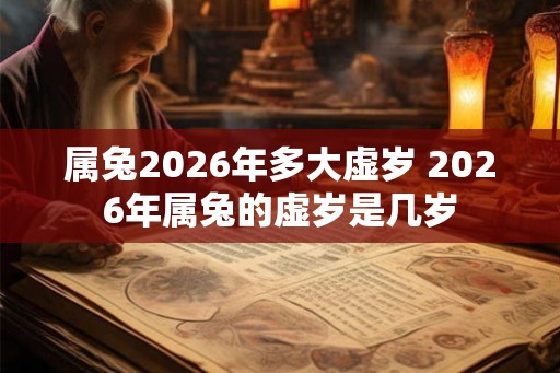 属兔2026年多大虚岁 2026年属兔的虚岁是几岁