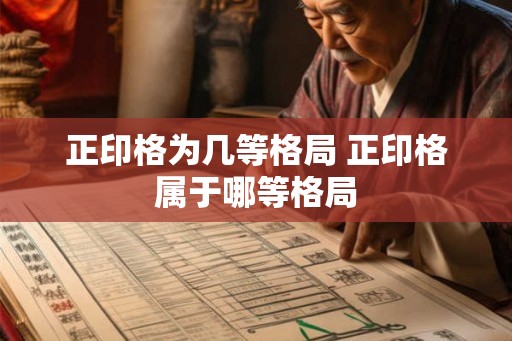 正印格为几等格局 正印格属于哪等格局