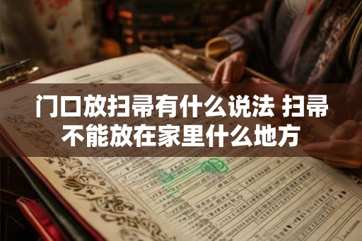 门口放扫帚有什么说法 扫帚不能放在家里什么地方