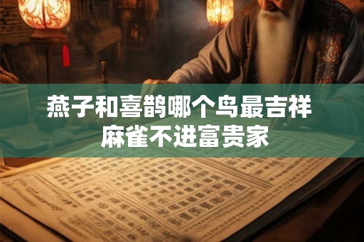 燕子和喜鹊哪个鸟最吉祥  麻雀不进富贵家