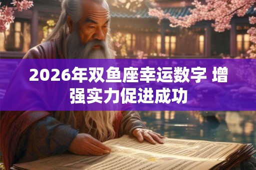 2026年双鱼座幸运数字 增强实力促进成功