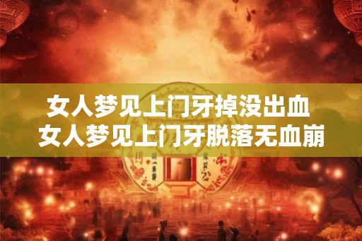 女人梦见上门牙掉没出血 女人梦见上门牙脱落无血崩