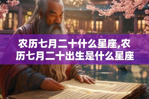 农历七月二十什么星座,农历七月二十出生是什么星座