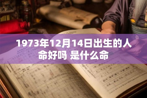 1973年12月14日出生的人命好吗 是什么命