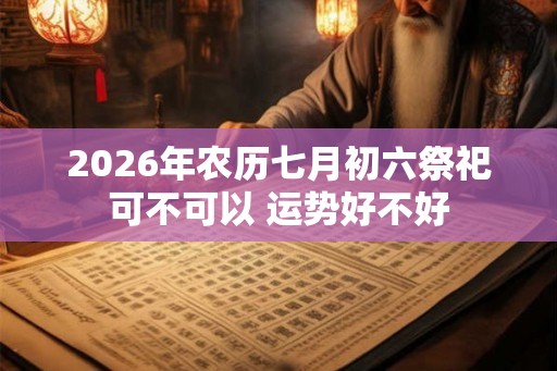 2026年农历七月初六祭祀可不可以 运势好不好