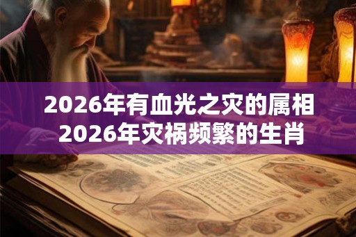 2026年有血光之灾的属相 2026年灾祸频繁的生肖