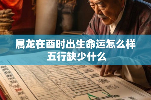 属龙在酉时出生命运怎么样 五行缺少什么