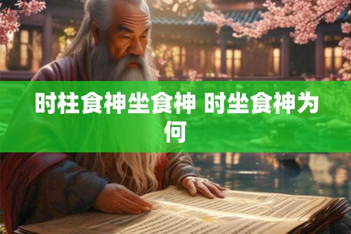 时柱食神坐食神 时坐食神为何