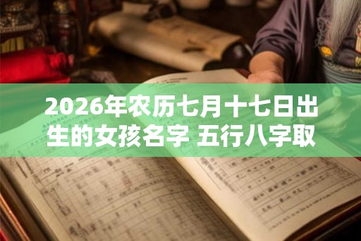 2026年农历七月十七日出生的女孩名字 五行八字取名