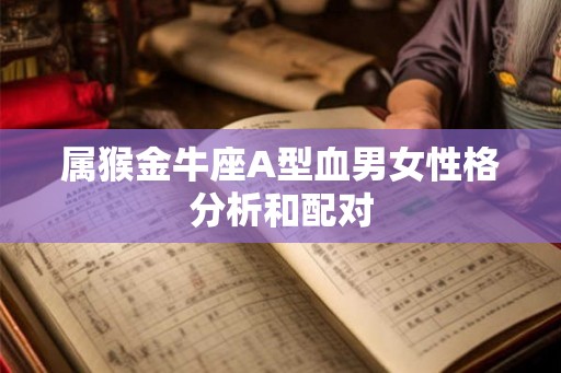 属猴金牛座A型血男女性格分析和配对