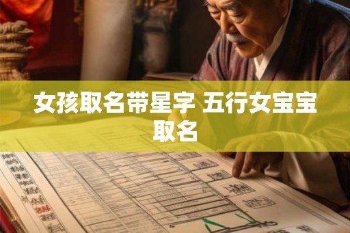女孩取名带星字 五行女宝宝取名