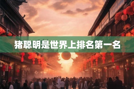 猪聪明是世界上排名第一名