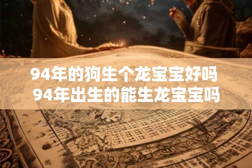 94年的狗生个龙宝宝好吗 94年出生的能生龙宝宝吗