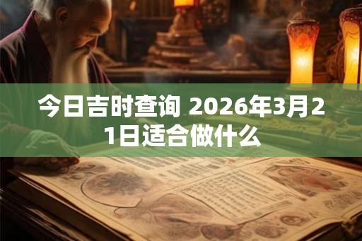 今日吉时查询 2026年3月21日适合做什么 今日吉时查询 2026年3月21日适合做什么