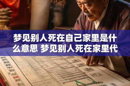 梦见别人死在自己家里是什么意思 梦见别人死在家里代表什么 梦见别人死在自己家里是什么意思 梦见别人死在家里代表什么