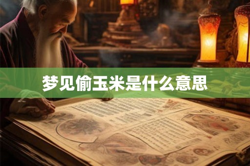 梦见偷玉米是什么意思