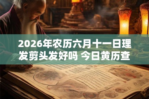 2026年农历六月十一日理发剪头发好吗 今日黄历查询