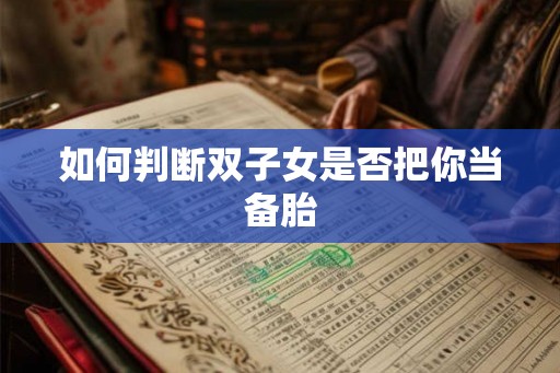 如何判断双子女是否把你当备胎