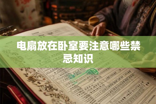 电扇放在卧室要注意哪些禁忌知识