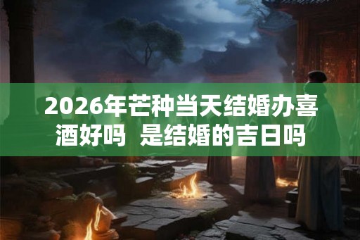 2026年芒种当天结婚办喜酒好吗  是结婚的吉日吗