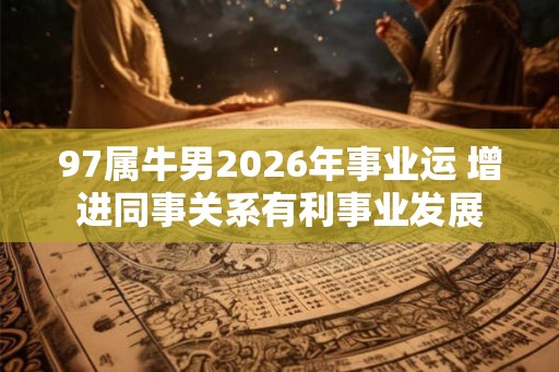 97属牛男2026年事业运 增进同事关系有利事业发展