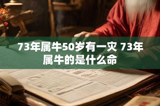 73年属牛50岁有一灾 73年属牛的是什么命