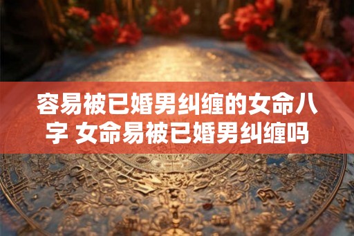 容易被已婚男纠缠的女命八字 女命易被已婚男纠缠吗